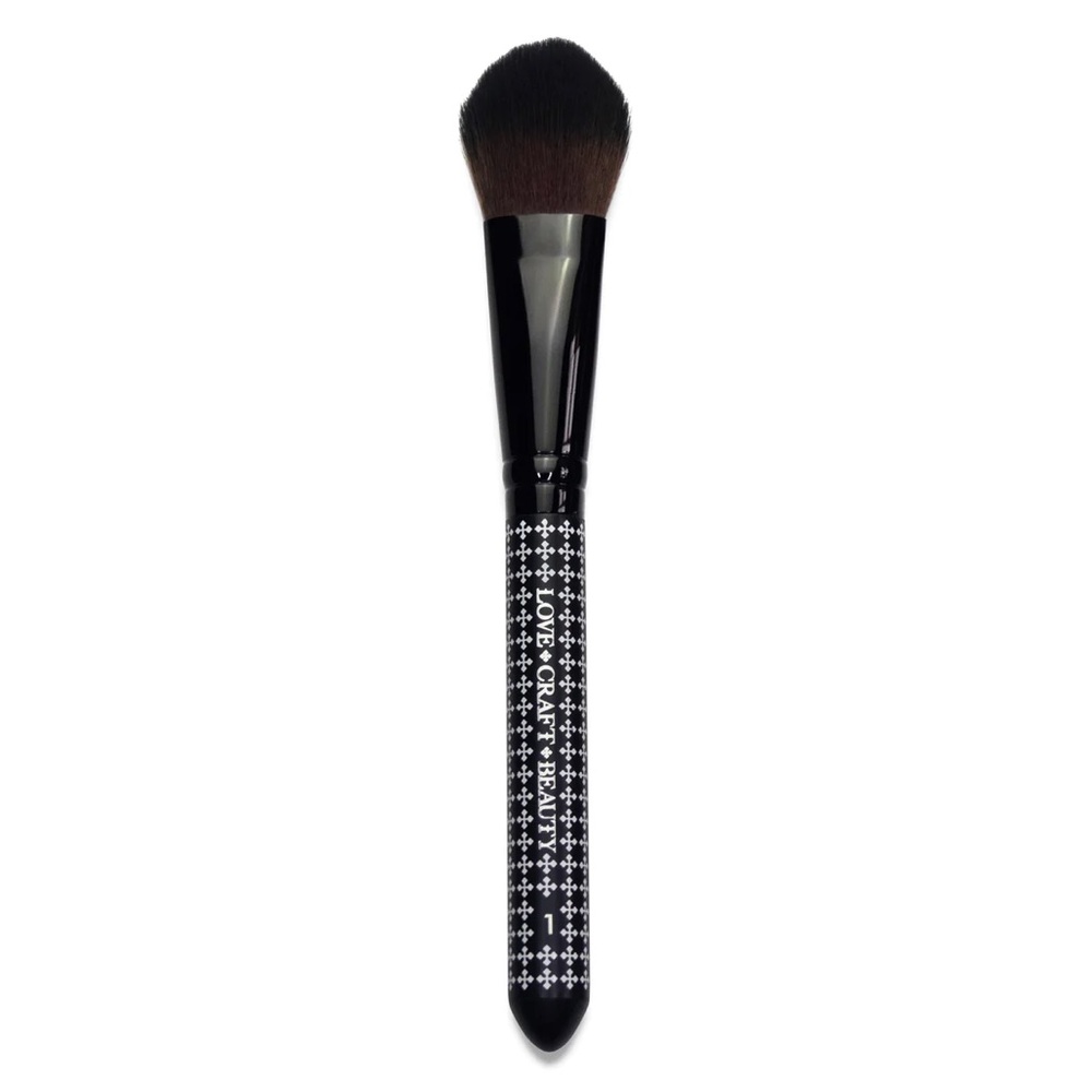 Love Craft Beauty Blush Brush # 1 - black and white, NWOT